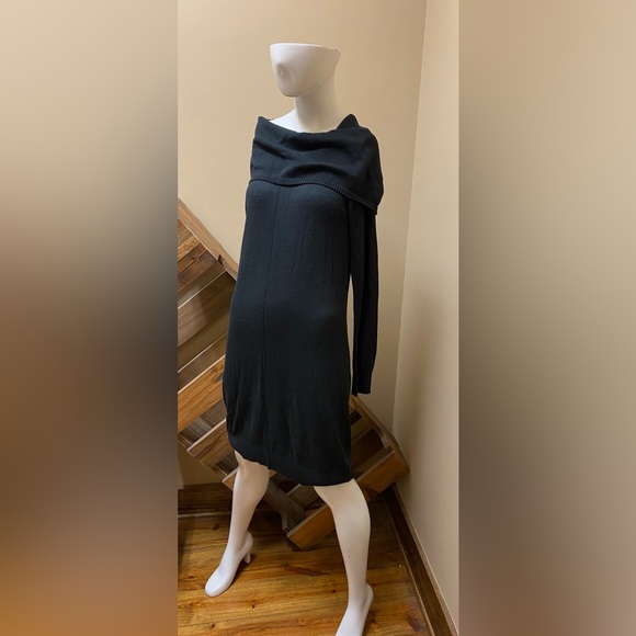 Express Ladies Black Cowl Neck Sweater Dress NEW Size S - Picture 1 of 4